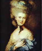 Thomas Gainsborough Lady in Blue painting